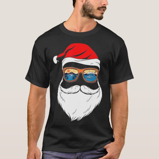 Funny XMAS Kerstmis in juli Summer Santa T-shirt (Voorkant)