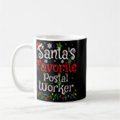 Funny Xmas Lighting Santas Favorite Stal Worker C  Koffiemok (Links)