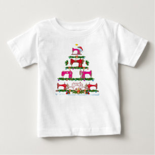 Funny Xmas Lighting Sewing Machine met kerstboom