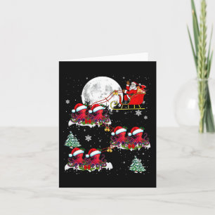 Funny Xmas Lighting Tree Santa Riding Octopus Chri Kaart