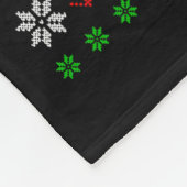 Funny Xmas Lighting Tree Santa Ugly Airplane Chris Fleece Deken (Hoek)