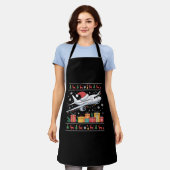 Funny Xmas Lighting Tree Santa Ugly Airplane Schort (Gedragen)