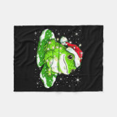 Funny Xmas Lights Frog Cute Toad Frogs Women Men K Fleece Deken (Voorkant (Horizontaal))