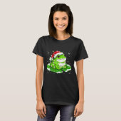 Funny Xmas Lights Frog Cute Toad Frogs Women Men K T-shirt (Voorkant volledig)