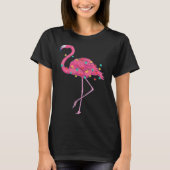 Funny Xmas Lights Nk Flamingo Trocal Christmas In T-shirt (Voorkant)