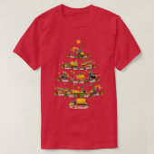 Funny Xmas Matching Santa Construction Truck Chris T-shirt (Design voorkant)