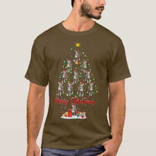 Funny Xmas Matching Santa Italy Greyhound Christus T-shirt