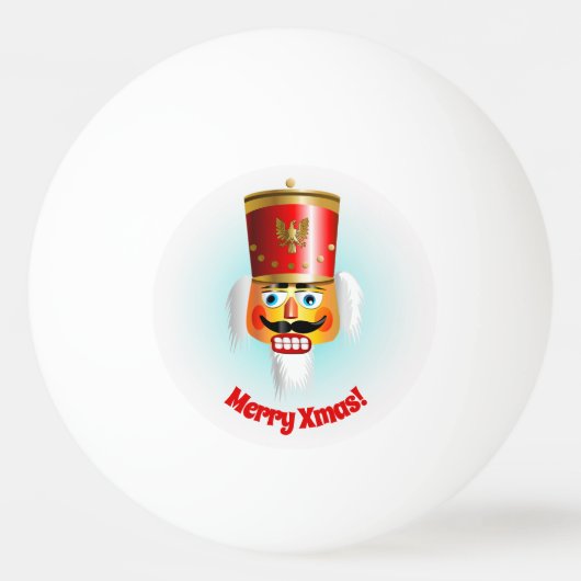 Funny Xmas Nutkraker Pingpongbal (Voorkant)