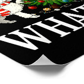 Funny Xmas Odle Pushing Christmas Tree Over Dog Wh Poster (Hoek)