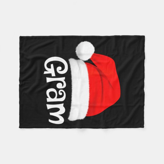 Funny Xmas Pajama Group Matching Gram Christmas Ha Fleece Deken (Voorkant (Horizontaal))