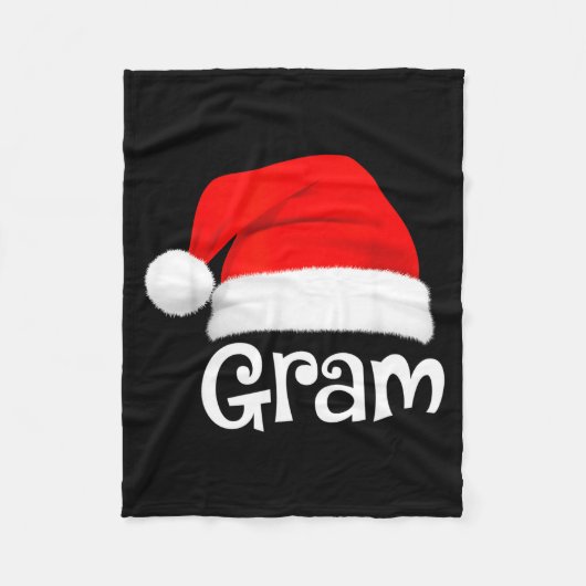 Funny Xmas Pajama Group Matching Gram Christmas Ha Fleece Deken (Voorkant)