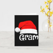 Funny Xmas Pajama Group Matching Gram Christmas Ha Kaart (Gele Bloem)