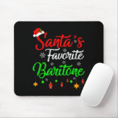Funny Xmas Santas Favorite Baritone Christmas Muismat (Met muis)