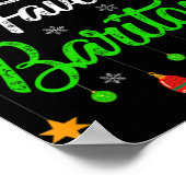 Funny Xmas Santas Favorite Baritone Christmas T Sh Poster (Hoek)