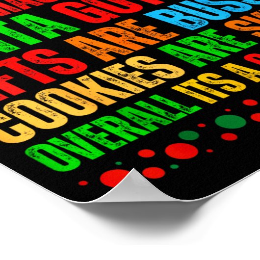 Funny Xmas School Generation Alpha Gen A Slang Chr Poster (Hoek)