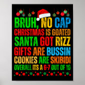 Funny Xmas School Generation Alpha Gen A Slang Chr Poster (Voorkant)