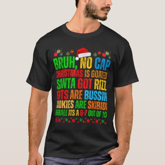 Funny Xmas School Generation Alpha Gen A Slang Chr T-shirt (Voorkant)