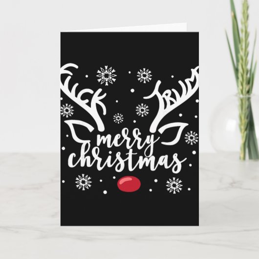 Funny Xmas Subtle Hidden Message Merry Christmas R Kaart (Voorkant)