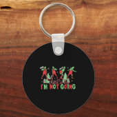 Funny Xmas That's It I'm Not Going Christmas Cloth Sleutelhanger (Voorkant)