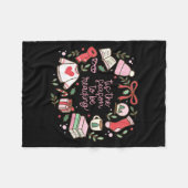 Funny Xmas Tis The Season To Be Reading Books Paja Fleece Deken (Voorkant (Horizontaal))