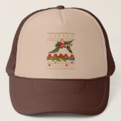 Funny Xmas Ugly Santa Riding Pterodactyl Bird Chri Trucker Pet (Voorkant)