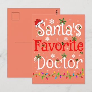 Funny Xmas verlichtend de favoriete Doctor Xmas va Briefkaart