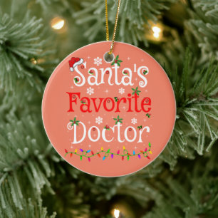 Funny Xmas verlichtend de favoriete Doctor Xmas va Keramisch Ornament