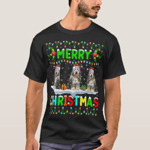 Funny Xmas Verlichting Santa Hat Merry Christmas B T-shirt