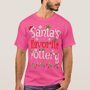 Funny Xmas verlichtingssterren Favoriete Pottery C T-shirt