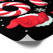 Funny Xmas Viral 67 Candy Canes Santa Funny Holida Poster (Hoek)