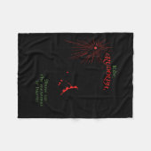 Funny Xmas Wizard Ride Rudolph Show Us The Meaning Fleece Deken (Voorkant (Horizontaal))