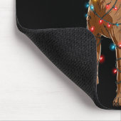 Funny Xoloitzcuintli Christmas Graphic Dog Lights  Muismat (Hoek)