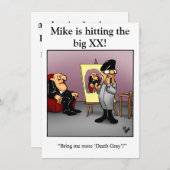 Funny XXe Birthday Party Kaart (Voorkant / Achterkant)