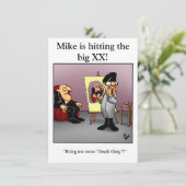 Funny XXe Birthday Party Kaart (Staand voorkant)