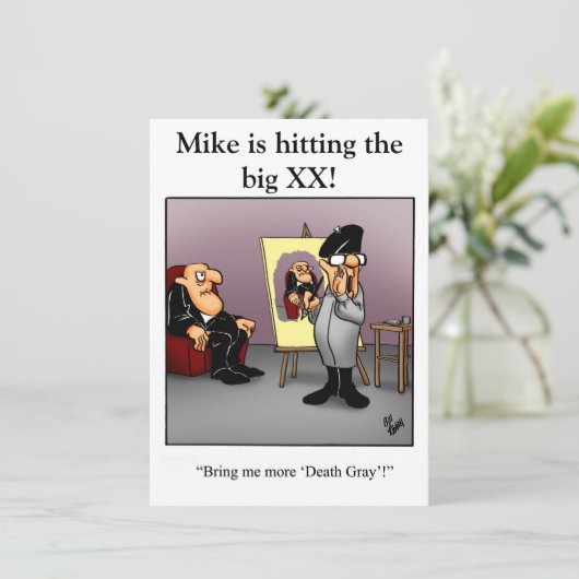 Funny XXe Birthday Party Kaart (Staand voorkant)