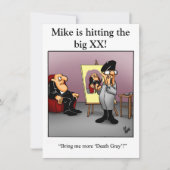 Funny XXe Birthday Party Kaart (Voorkant)