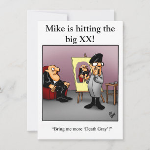 Funny XXe Birthday Party Kaart