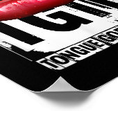 Funny Y Quote Tgif Tongue Goes In First  Poster (Hoek)