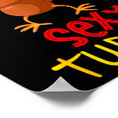 Funny Y Turkey Matching Family Group Thanksgiving  Poster (Hoek)