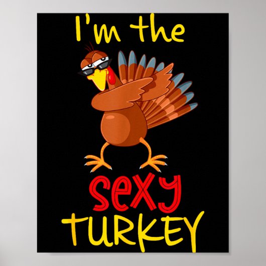 Funny Y Turkey Matching Family Group Thanksgiving  Poster (Voorkant)