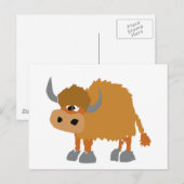 Funny Yak Primitive Art Design Briefkaart (Voorkant / Achterkant)