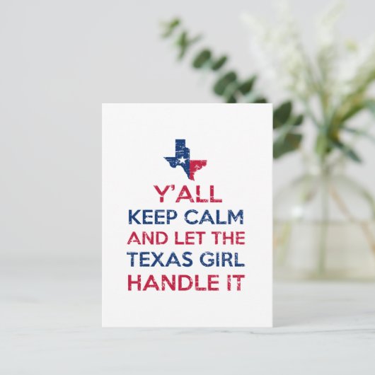 Funny Y'all Texan t - shirts Briefkaart (Staand voorkant)