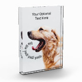 Funny Yapping Dog aangepast tekstblok Fotoblokken (Links)