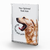 Funny Yapping Dog aangepast tekstblok Fotoblokken (Rechts)