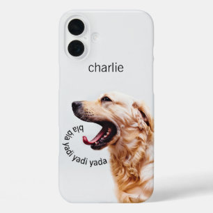 Funny Yapping Dog aangepaste telefoonnummers iPhone 16 Plus Hoesje
