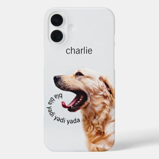 Funny Yapping Dog aangepaste telefoonnummers Case-Mate iPhone Case (Achterkant)