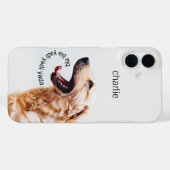 Funny Yapping Dog aangepaste telefoonnummers Case-Mate iPhone Case (Achterkant (horizontaal))
