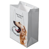Funny Yapping Dog-cadeau Medium Cadeauzakje (Voorkant Gekanteld)