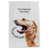 Funny Yapping Dog-cadeau Medium Cadeauzakje (Voorkant)