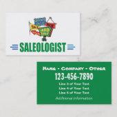 Funny Yard Garage Estate Sale Antiquing Visitekaartje (Voorkant / Achterkant)